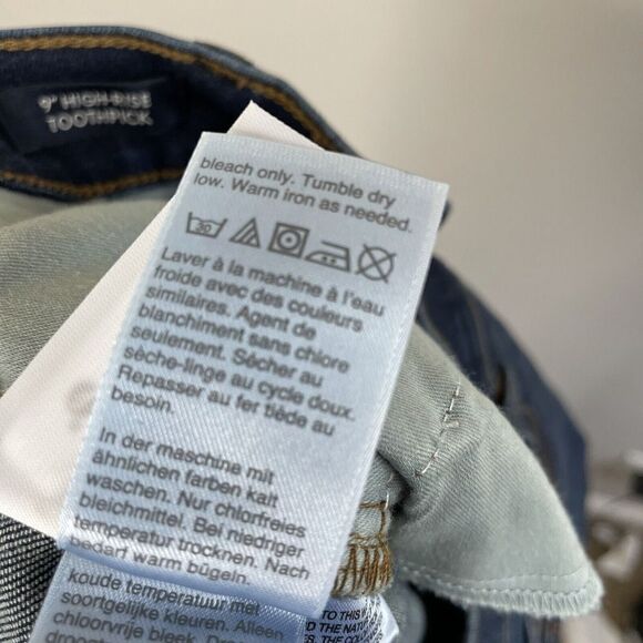 J CREW Skinny Jeans Womens 26 Distressed 9" High Rise Toothpick EUC J1885 - Picture 9 of 10